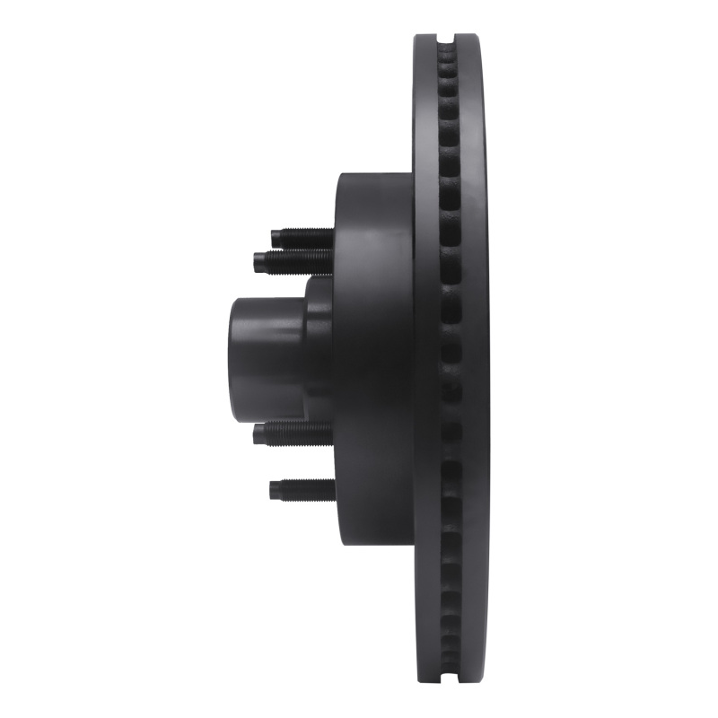 Ford E-150 Brake Rotor (1) - Front Right - R1 Concepts - Drilled & Slotted - Black - `04-`06